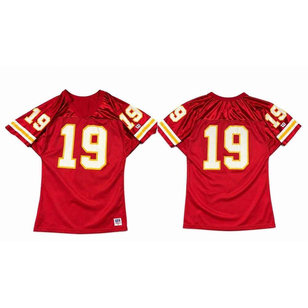 Wilson Vintage Joe Montana #19 Kansas City Chiefs Jersey Mens Medium Red NFL USA